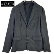 Emporio Armani 黑色羊毛雙扣修身西裝外套，46 碼 [二手]
