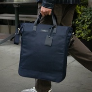 Archive Hoxton Nylon Tote (Navy/Navy) กระเป๋า Tote Bag สะพายข้างผ้าไนลอนกันน้ำป้ายหนังวัวแท้
