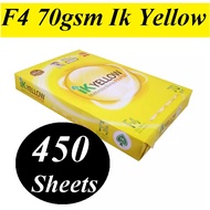 F4 70gsm IK Yellow Copier Paper / Kertas Fotostatn 450s/Ream