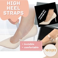 MOJII 1pair Invisible Shoelace High Heel Shoes Bands Holding Loose Anti-skid Straps