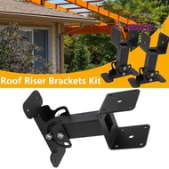 UECECY 1 Pack Riser Brackets, 180 Degree  Heavy Duty Roof Brackets,  Tilt Angle Pergola 304 Stainles