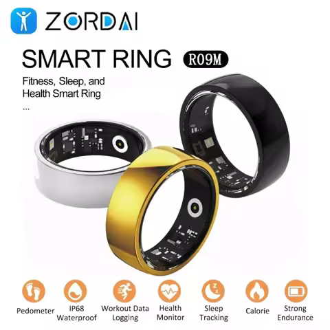 Zordai R09 R12 Smart Ring Men Women Wearable Ring For Xiaomi Heart Rate Blood Oxygen Sleep Health Sp