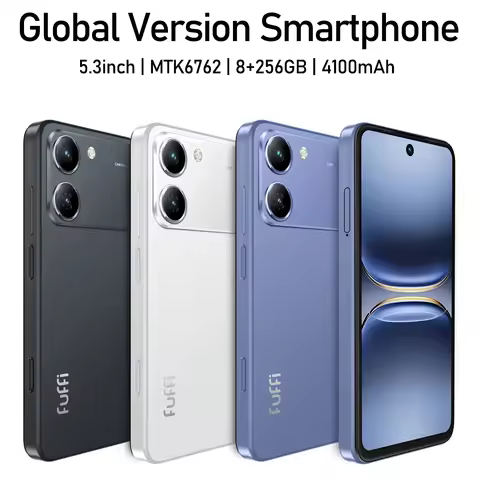 Global Version Smartphone 4GB+128GB 4G Smartphone, 5.3" Cellphone LCD 60Hz Display, 12MP Camera, 410