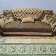sofa set dan meja marmer bekas murah