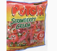 Potchi strawberry cream flavored gummy kendi approx 50pcs