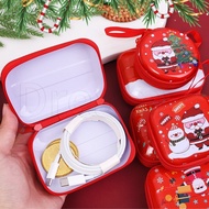1/2Pcs Christmas Tinplate Coin Purse - Xmas Storage Containers - Cute Cartoon Candy Box - Santa Clau