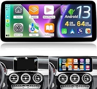 EKAT 12.3 Inch Android Car Stereo for Mercedes Benz C GLC Class W205 with NTG5.0 (2015-2018 ), 1920*