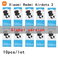 【Hot ticket】 3/6/10pcs Global Version Redmi Airdots 2 Tws True Wireless Bluetooth Earphone Cancelling Earbuds Basic Twsej061ls