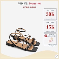 [Hot Deal | 0H00 - 0H30 | 08.08] Vascara Animals Leather Cross Strap Sandals - SDK 0350