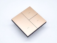 Colorfio รุ่น M8-AL-XX-3G Switch 3 gang 1 way สีด้าน สวิทซ์มินิมอล สแตนเลส สวิทซ์สวยๆ