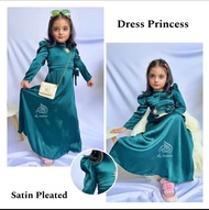 jubah muslimah Satin crush dress princess