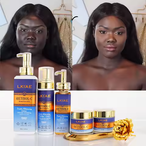 LKIAE Advanced Retinol Whitening Skin Care Set for All Skin Types, Moisturizing, Reduce Wrinkle, Dar
