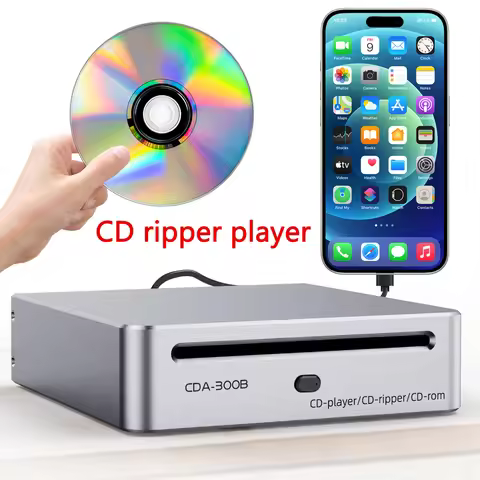 CD Ripper Player Automatic Ripping Drive Converts CDs To WAV Files With Automatic Transcription Copy