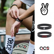 Deuce Brand ACS Cross Sports Baller Wristband Red Black Co-Branded Bracelet [ACS]
