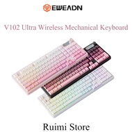EWEADN V102 Ultra Wireless Mechanical Keyboard RGB Backlit with Multi-Function Gaming Keyboard