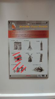 包平郵 (結業清貨) 金屬 鐵片 模型 金屬片 metallic nano puzzle 凱旋門 巴黎鐵塔 大笨鍾 風車 比薩斜塔 倫敦橋 悉尼歌劇院 鐵達尼號 非 LEGO NANOBLOCK