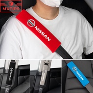 Nissan 2Pcs/Set Car Safety Belt Cover Plush Seat Belt Shoulder Protector Pad For Navara Almera Livin