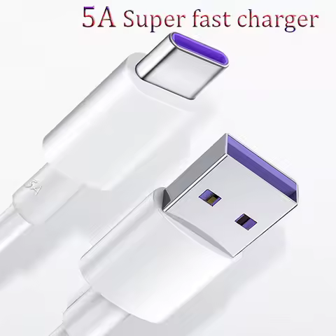 Original USB 5A Type C Cable For Huawei P30 P20 Pro Mate 60 30 20 10 RS 1/1.5/2 M SuperCharge Type C