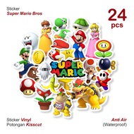 24pcs Super Mario Bros Stickers 0044 | Mario Nintendo World Kart | Laptop Tumbler Ipad hp