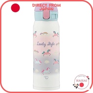 [Direct From Japan]ZOJIRUSHI Water Bottle Girl's Mug One Touch Stainless Steel Mug Seamless 0.48L Dreamy White SM-WG48-WZ