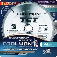 COOLMAN 10" / 250mm TCT Saw Blade 120 Teeth For Aluminium & PVC - TCT25012TCGP