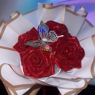More Than 1 Flower Bouquet (With Glitter + Butterfly) flower bouquet bouquet flower bouquet