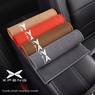 Suede Fleece Microfiber Towel Car Logo Cleaning Rag Cloth For Xpeng Xiao Peng MONA M03 L03 P7+ G6 G7