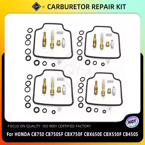 LQYL Motorcycle Carburetor Repair Rebuild Kit For HONDA CB750 F CB750SF CBX650E CBX550F CB450S