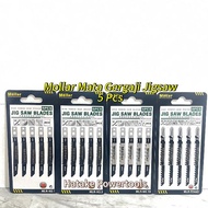 MATA 5PCS Jigsaw Blades Wood Plywood Saw Wood Jig Saw Blade Set MOLLAR T244D - NO.1- NO.3- NO.10