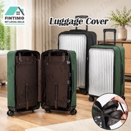 【MY】Transparent PVC Luggage Cover Elastic Thick Waterproof Dustproof Suitcase Protector Sarung Beg B