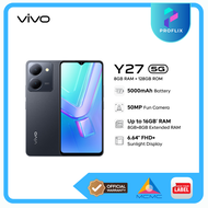 Vivo Y27 5G Smartphone | 8GB+8GB Extended RAM + 128GB ROM | 5000mAh Battery | 50MP Fun Camera | 6.64" FHD+ Sunlight Display