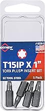 T15IP x 1" Torx Plus Insert Bit, 5 Pack