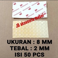 MATA 8 mm GLASS DAMPERS, contents 50 pcs Brand 3m / SOUND RETAINER FOR IMPACT DOORS, CABINETS, DRAWE
