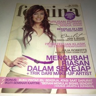 majalah Femina tahun 2005 cover Cathy Saron