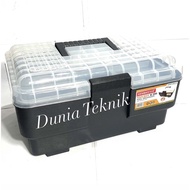 KENMASTER Tool Box B390 Tool Organizer Tool Box Transparent Tool Kit Storage Box Tool Holder Key Too