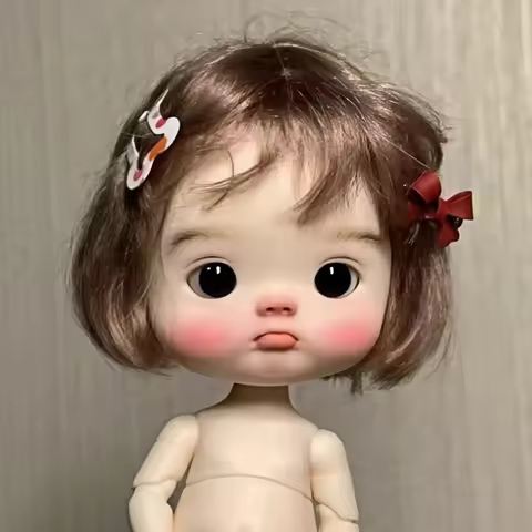 Novo bjd sd boneca 1/12 dianmei ob11 dianbro 12.5cm qbaby filhote de cachorro diandian huhu corpo bl