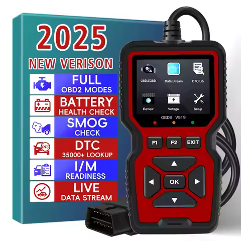 12V V519 V309 ELM327 OBD2 Scanner OBDII Car Diagnostic Tools Code Reader Ignition Battery Tester Det