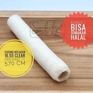 Limited Eco Pack - Plastic Sausage Sleeve Leather Casing Selulosa Collagen Edible Halal Food Grade |