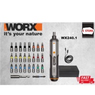 WORX ONE LIMITED DC 3.6V SCREWDRIVER USB TYPE-C RECHARGEABLE HAND DRILL CORDLESS