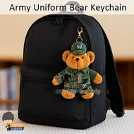 Army Uniform Bear Keychain Bag Charm Cute POP Idea
