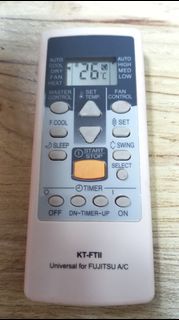 FUJITSU   REMOTE CONTROL 冷氣機遙控器
