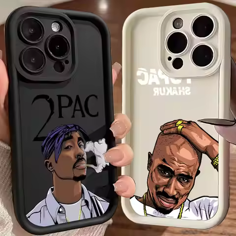 2PAC Rapper Tupac Phone Case for iPhone 16 Cases iPhone 15 14 13 12 Mini 11 Pro Max 16 Plus XS 15Pro