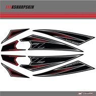 Motorcycle Front Fairing Stickers 3D Protector Number Board mototbike Engine Vehicle decals For KAWA