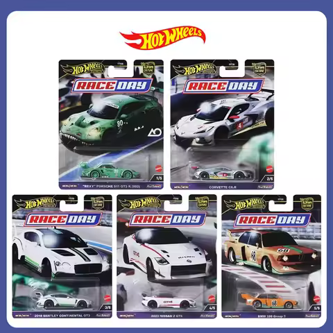 2024 Mattel Hot Wheels Car Culture Race Day Corvette C8 Bentley Continental Nissan Z GT4 Collectible