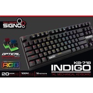 SIGNO KB-718 คีย์บอร์ด เกมมิ่ง TKL Mechanical Keybord Optical