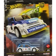 HOTWHEELS RARE PREMIUM CAR CULTURE HAMMER DROP SERIES MG METRO 6R4 DIECAST MODEL