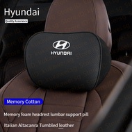 Hyundai Tucson ix25 ix35 Elantra Verna Sonata Accent i20 i30  IONIQ i40 i10 Creta Italian altacanra suede Headrest Lumbar Support Car Neck Pillow Memory Foam  Car Headrest Car Seat Pillow Car Neck Rest Head Support Cushion Memory Foam Car Lumbar Pillow