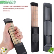 IARMARIOQR Pocket Guitar, Maple Wood F/Beginne Chord Trainer, Durable Guitar Practice 6 String 6 Fre