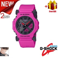 【2-year warranty】G Shock Jam tangan Lelaki Original 100% Men's Japan Watches GA-2300 plum red resin 