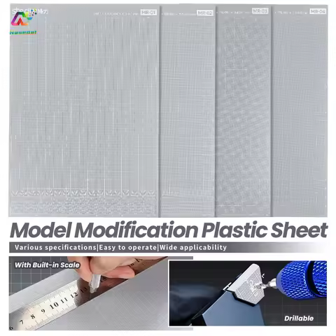 Stedi PVC Model Plastic Sheet 0.3mm/0.5mm/0.8mm/1.0mm Thick for Gundam GK Model Modification Plastic